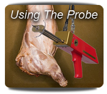 Grading probe in use